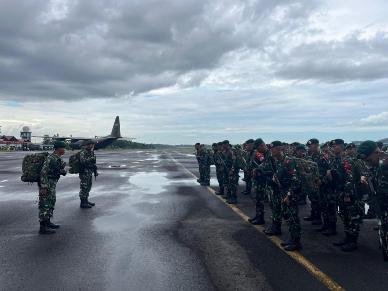 Prajurit TNI Gelar Latihan di Bangka, Pejabat Negara Turut Hadir