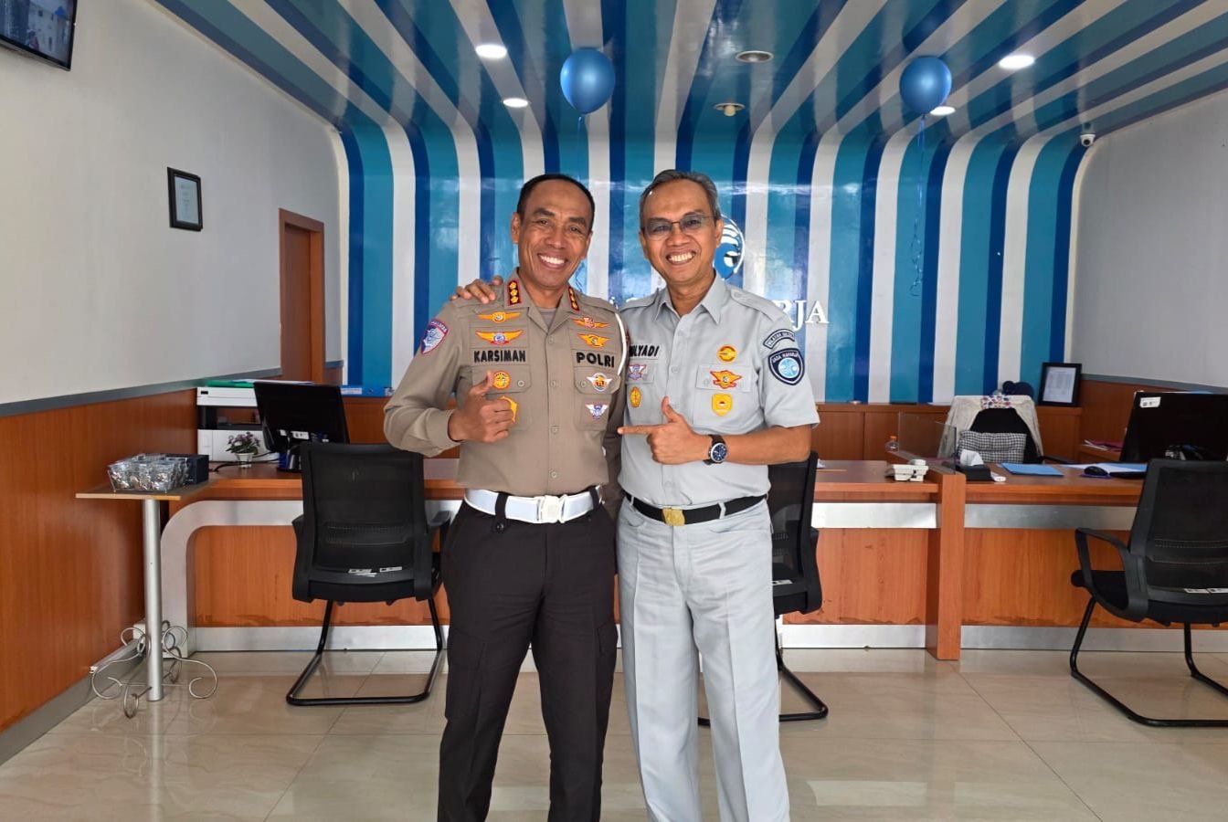 Pererat Sinergitas, Kepala Jasa Raharja Sulsel Sambut Kunjungan Silaturahmi Dirlantas Polda Sulsel