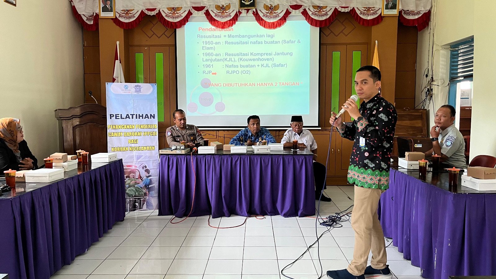 PT Jasa Raharja Cabang Sukoharjo Gelar Edukasi PPGD dan MUKLdi Desa Bandardawung Kabupaten Karanganyar