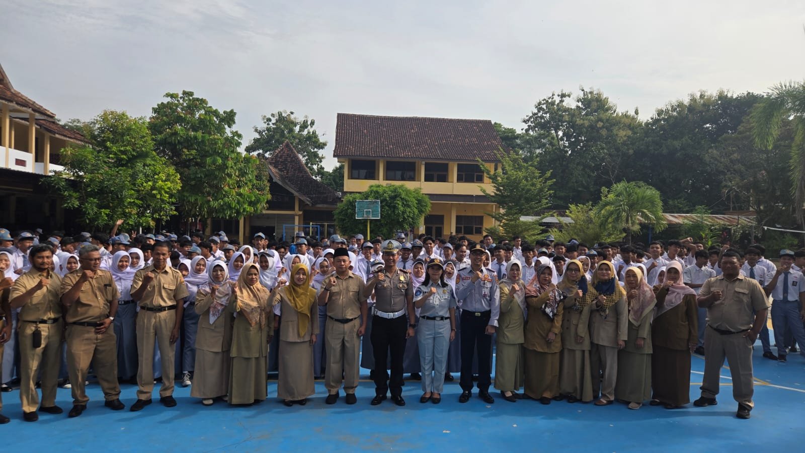 Tim Gabungan FKLL Sukoharjo Sosialisasi di SMK Bina Patria 2 Sukoharjo