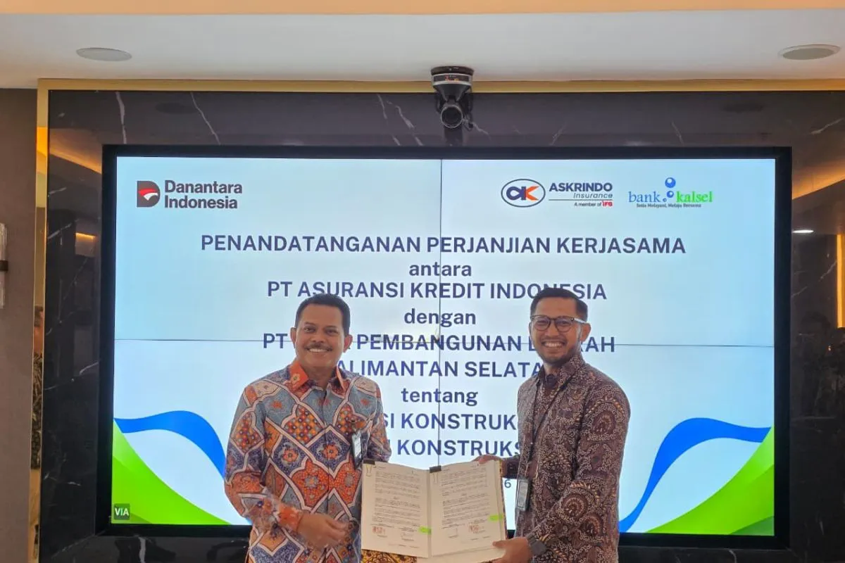 Askrindo dan Bank Kalsel Jalin Kerja Sama Asuransi Konstruksi di Daerah