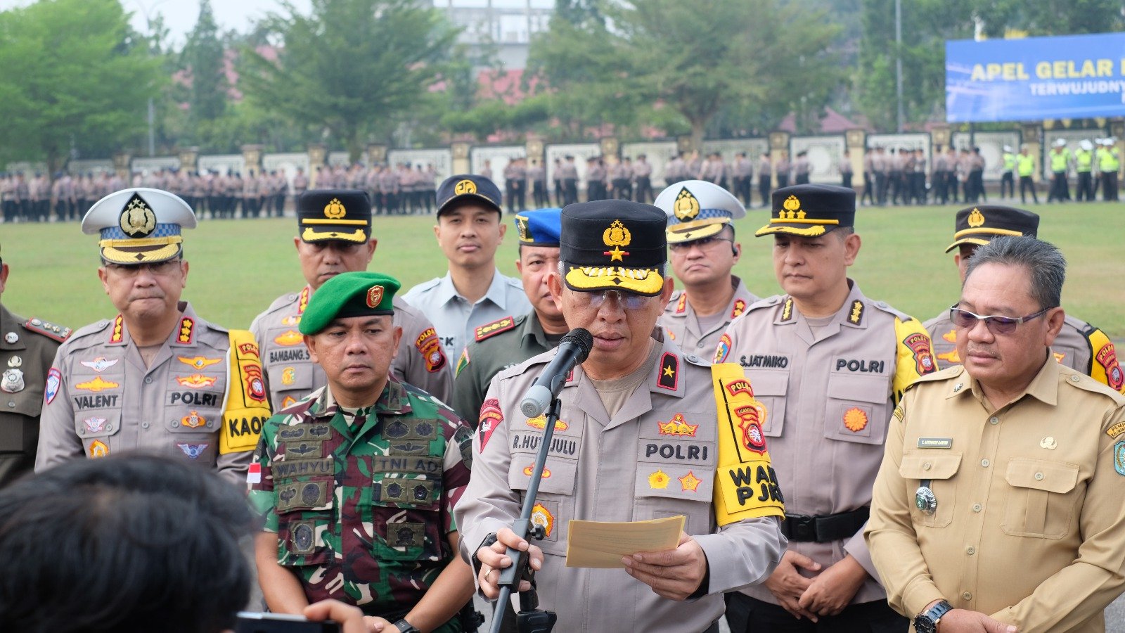 Jasa Raharja Kalimantan Barat Hadiri Apel Gelar Pasukan Operasi Kepolisian “Keselamatan Kapuas-2026″