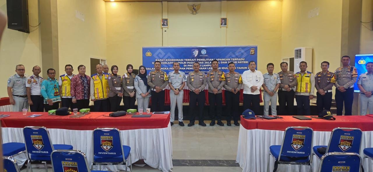 Jasa Raharja bersama Ditkamsel Korlantas Polri Laksanakan Penelitian Lapangan Terpadu Jelang PAM Lebaran 2026 di Lampung