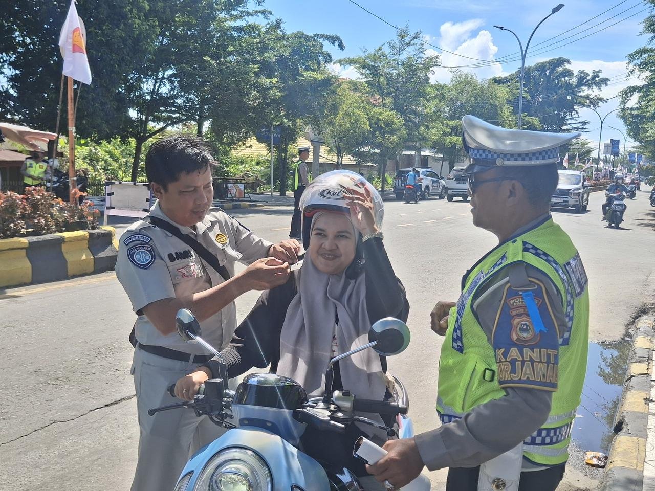 Wujudkan Lalu Lintas Aman, Jasa Raharja Palopo Bersama Polres Palopo Gelar Sosialisasi Keselamatan