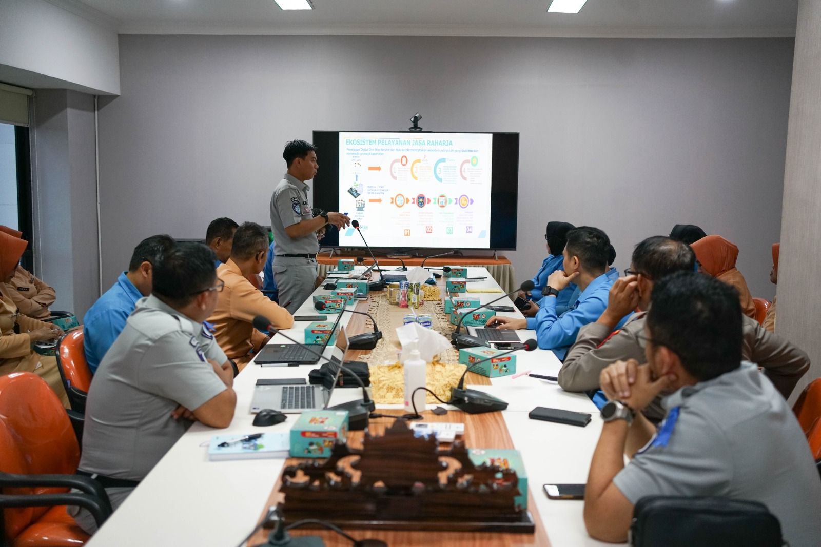 Perkuat Sinergi Pelayanan, Jasa Raharja Sulawesi Selatan Gelar Evaluasi Kemitraan dengan RS Bhayangkara Makassar