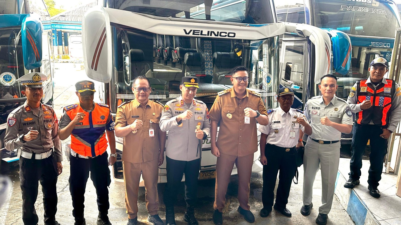 Bupati Klaten Bersama Jasa Raharja dan Forum Komunikasi Lalu Lintas Gelar Ramp Check di Terminal Ir. Soekarno untuk Persiapan Mudik Lebaran 2026