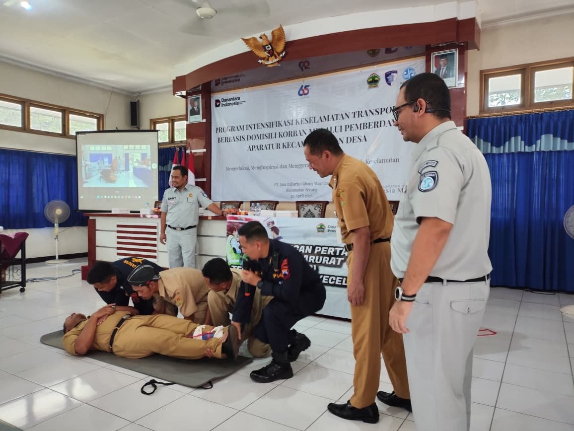 Jasa Raharja Cabang Magelang Laksanakan PPGD dan MUKL Bagi Perangkat Desa di Kecamatan Secang