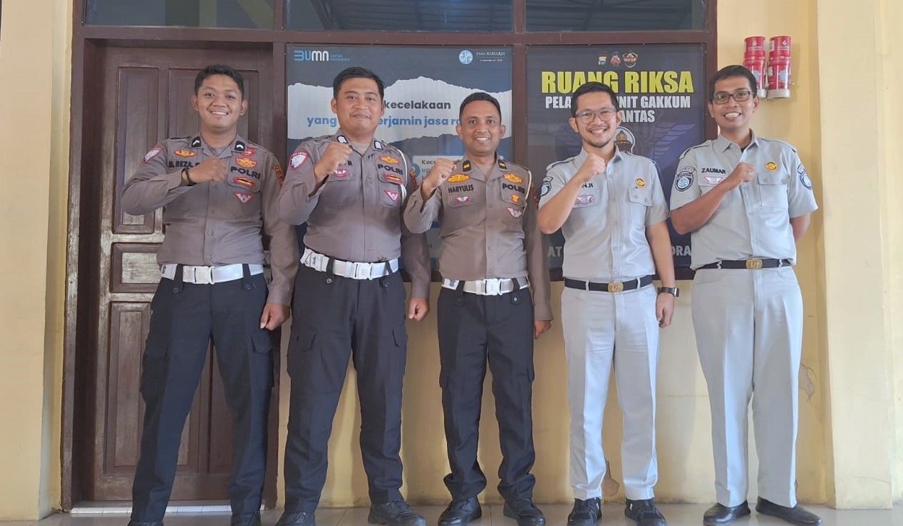 Tingkatkan Pelayanan Korban Laka, Jasa Raharja Sulsel Perkuat Sinergi dengan Polres Sidrap