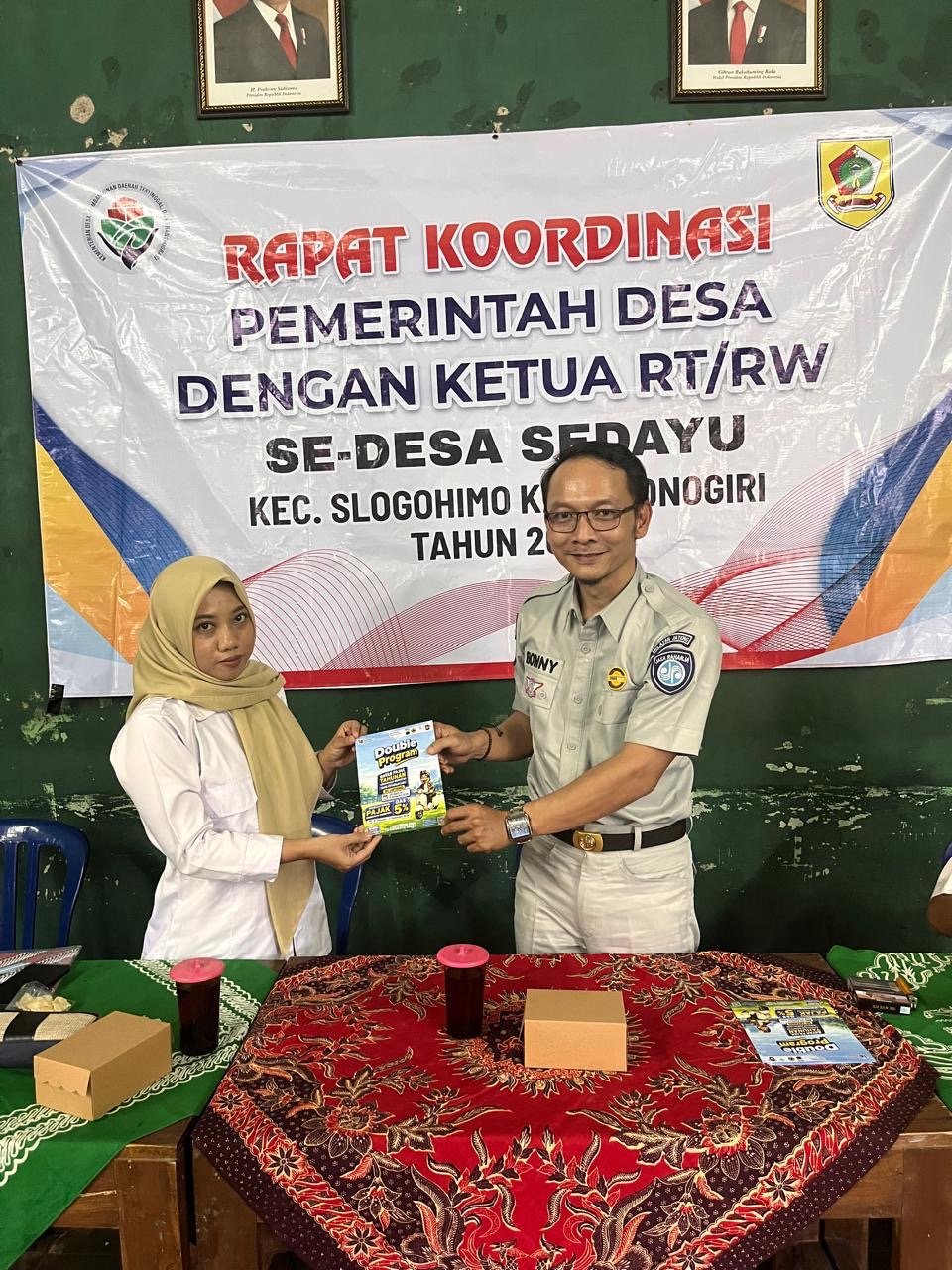 RC Samsat Purwantoro Gelar Sosialisasi Kepatuhan Pajak Kendaraan Bermotor di Desa Sedayu Slogohimo