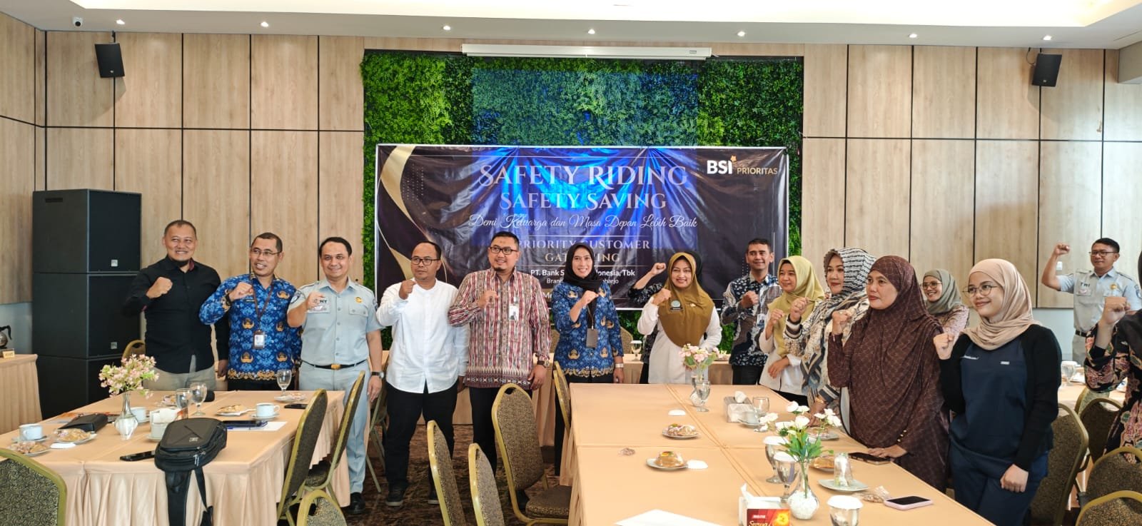 Kepala Cabang Jasa Raharja Madiun Menjadi Narasumber Acara Safety Riding Safety Driving di BSI Madiun