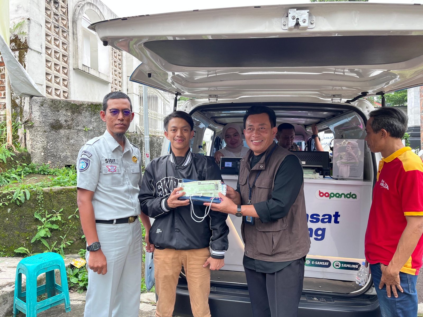 Tim Pembina Samsat Kota Sukabumi Kembali Gelar Pemeriksaan Pajak Kendaraan Bermotor di Lapangan Nobar
