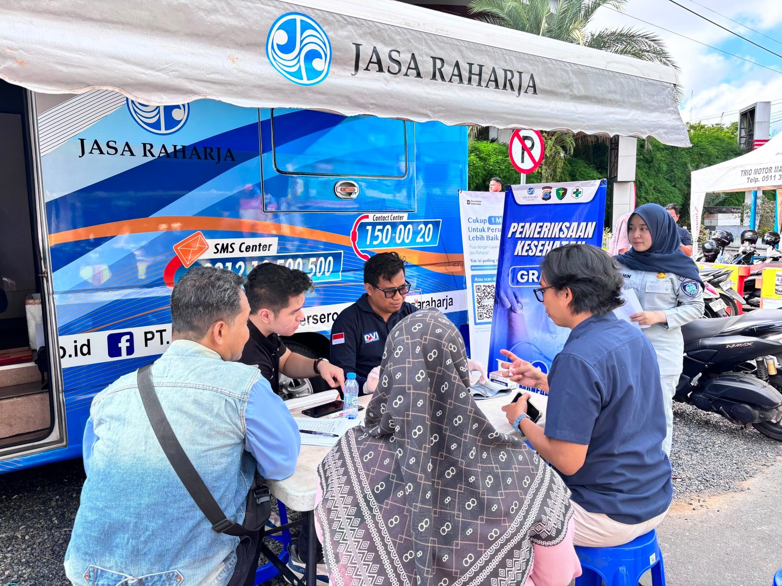 Jasa Raharja Kalsel Hadirkan Layanan Kesehatan Gratis di Police Expo Hari Bhayangkara ke-80