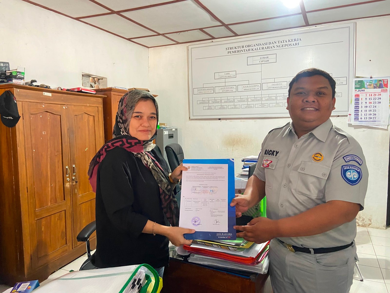SIGAP instansi Jasa Raharja Sambangi Pemerintah Desa Ngeposari, Dorong Tertib Administrasi Kendaraan Bermotor