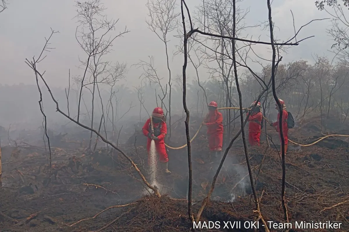 Antisipasi Karhutla di OKI, Manggala Agni Terjunkan Tambahan Personel ke Lokasi