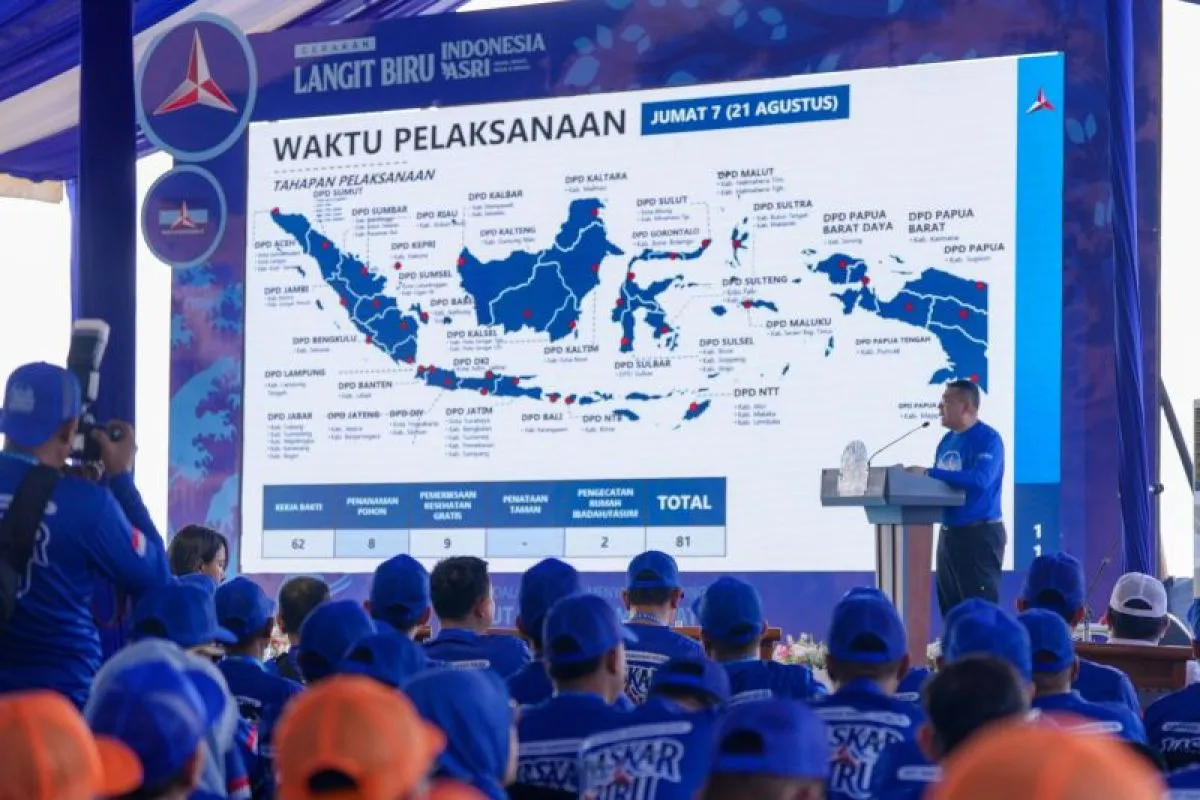 Demokrat Gelar 137 Aksi Gerakan Langit Biru di Ratusan Wilayah