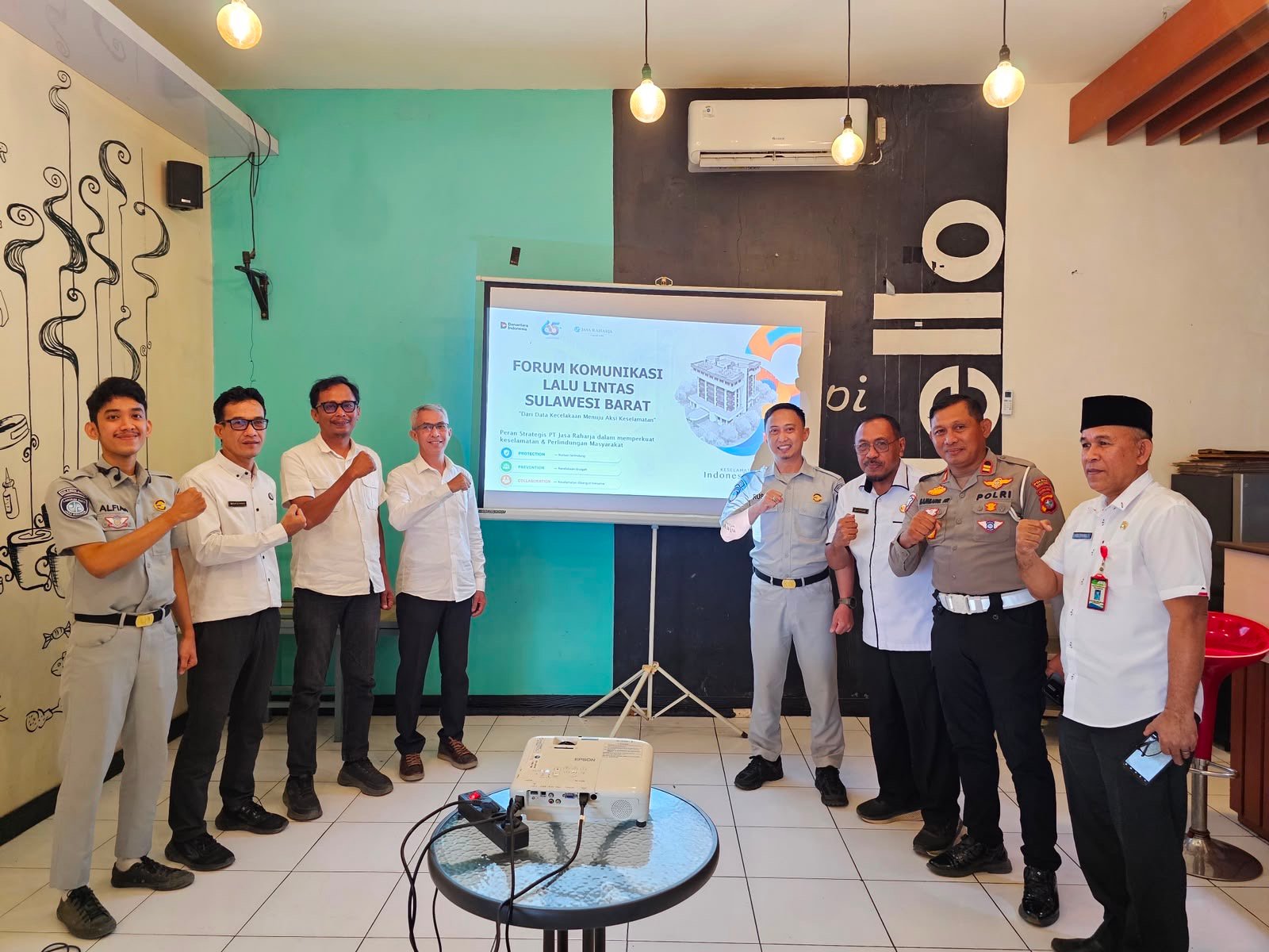 Jasa Raharja Cabang Mamuju Gelar Forum Komunikasi Lalu Lintas (FKLL) di Mamuju Tengah, Perkuat Sinergi Lima Pilar Keselamatan Lalu Lintas