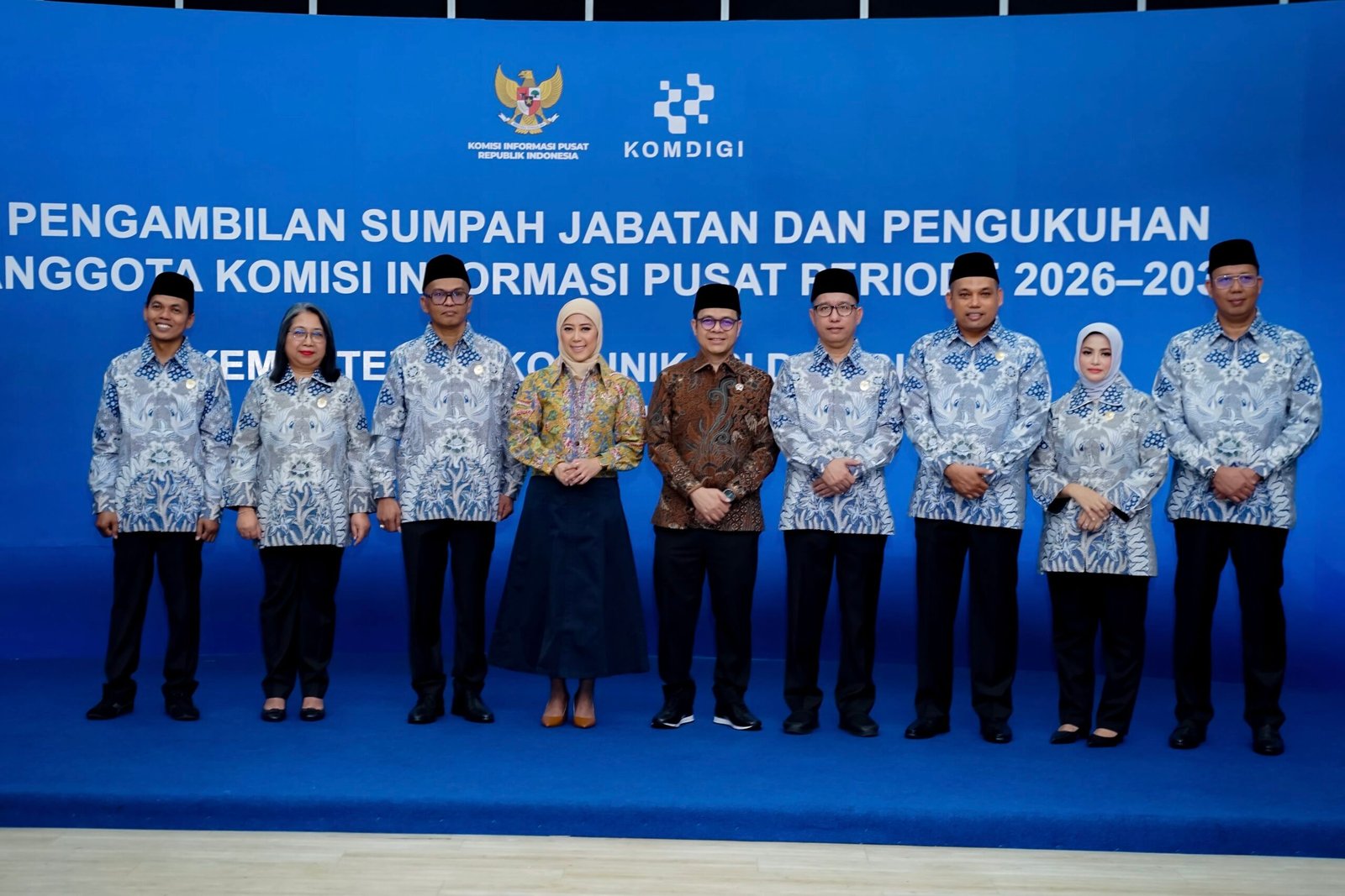 Komisi Informasi Pusat Periode 2026–2030 Resmi Dikukuhkan Menkomdigi