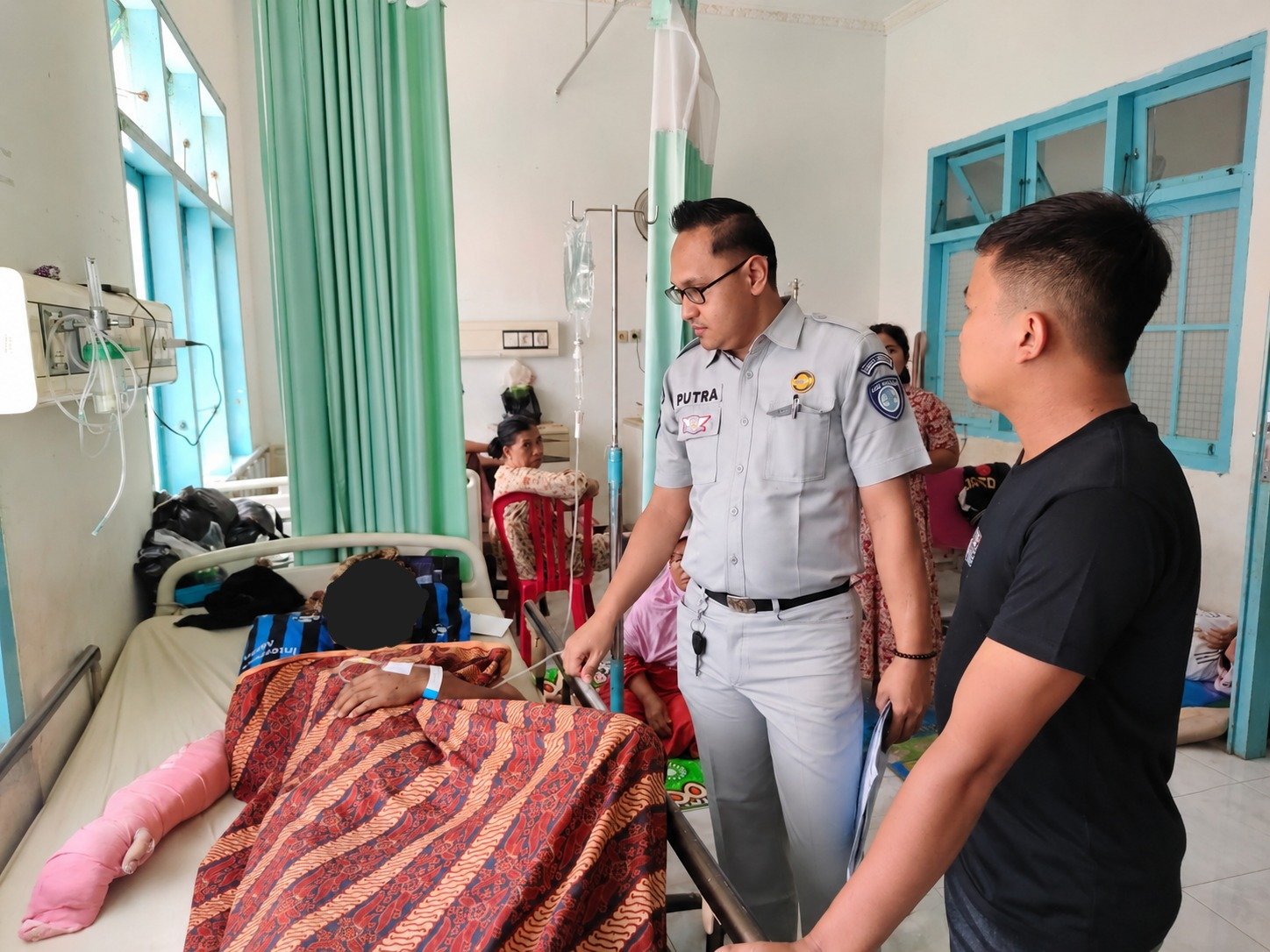 Percepat Proses Penjaminan, Jasa Raharja Bengkulu Survei TKP dan Kunjungi Korban Kecelakaan Lalu Lintas di Arga Makmur