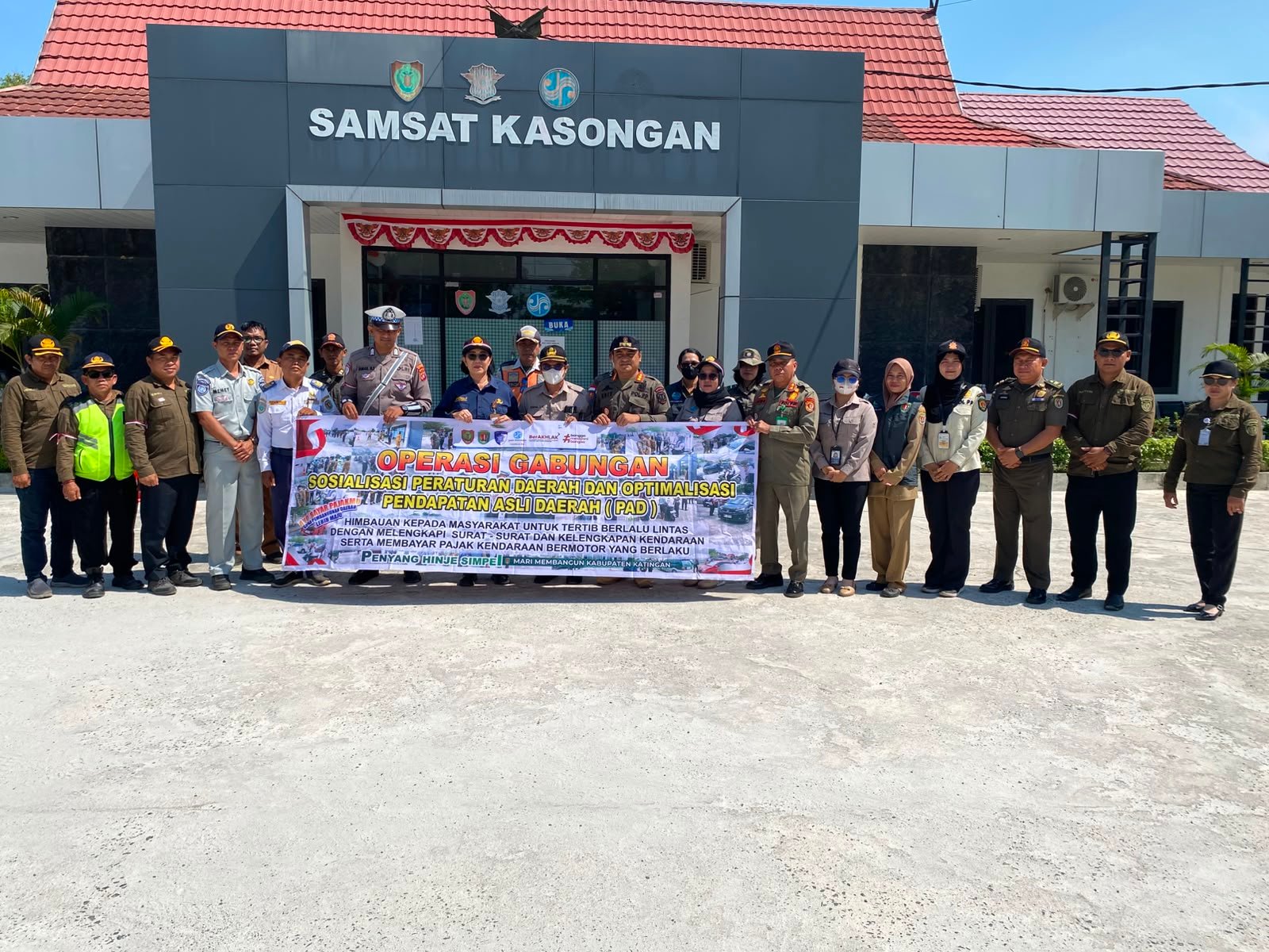 Jasa Raharja Kalteng Bersama Tim Pembina Samsat Gelar Operasi Gabungan di Katingan