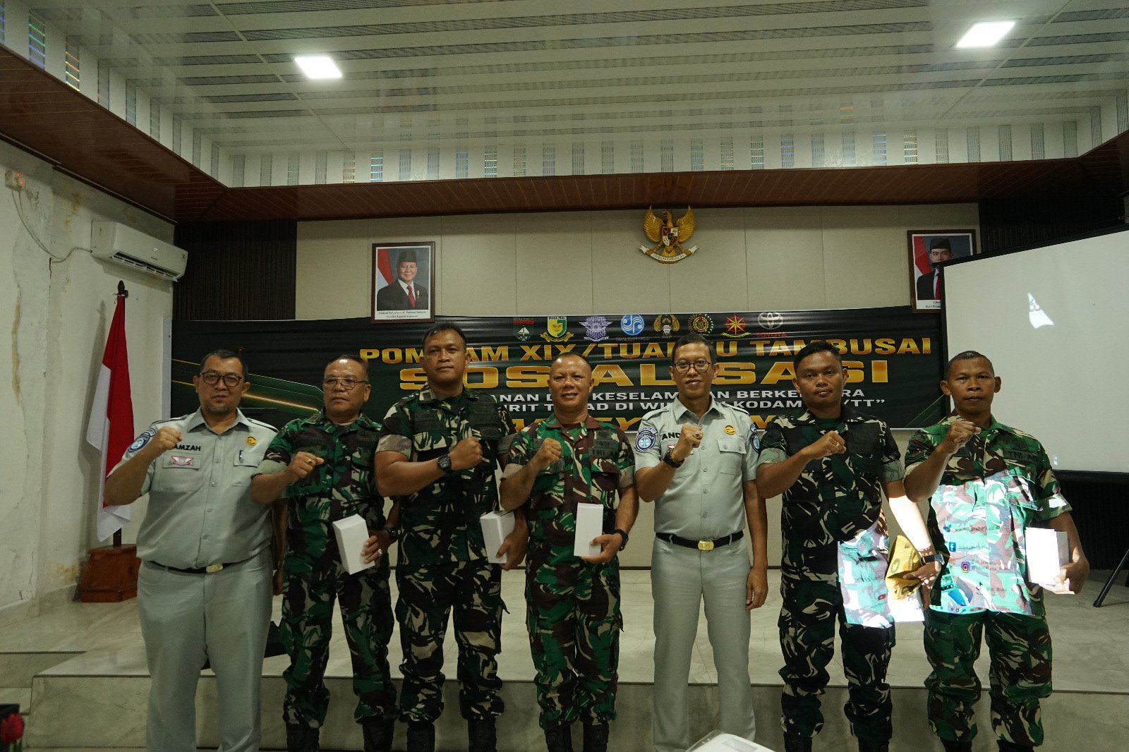 Jasa Raharja Riau Menjadi Narasumber Sosialisasi Safety Riding Di Pomdam XIX/Tuanku Tambusai