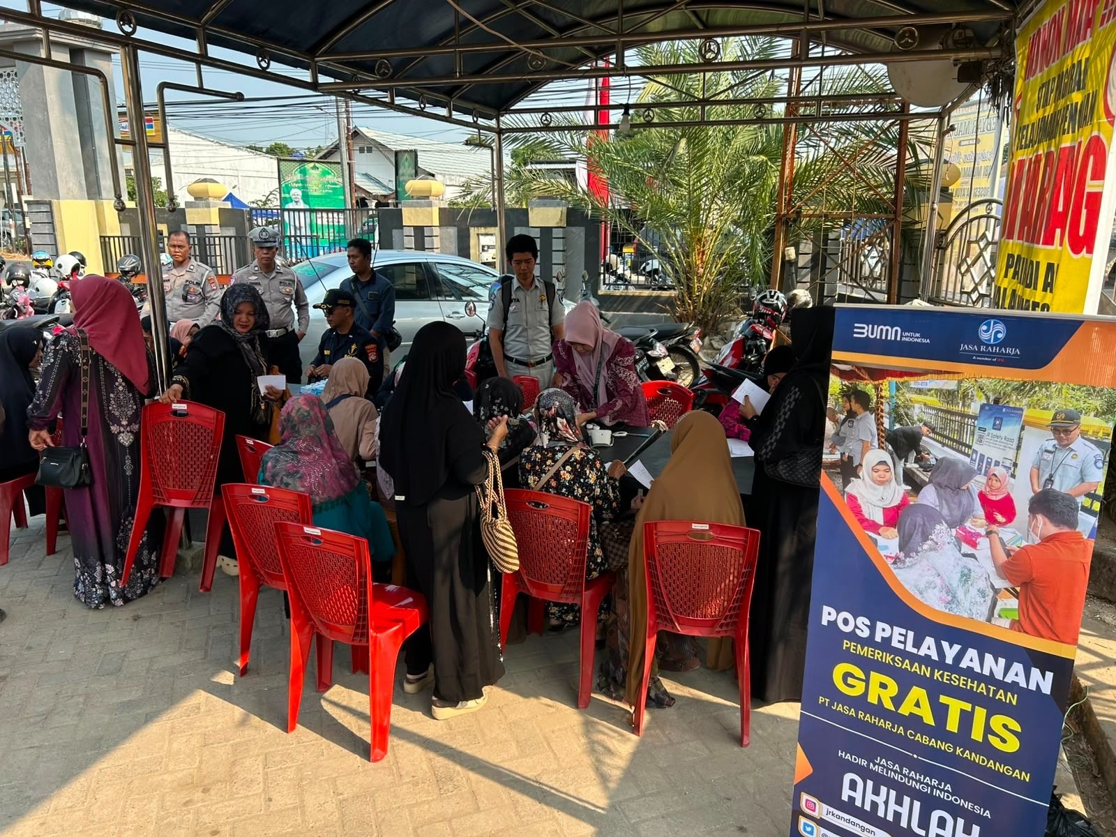 Hadir di Pengajian Masjid Al Amanah, Jasa Raharja Gelar Layanan Kesehatan Gratis Lewat Program MUKL