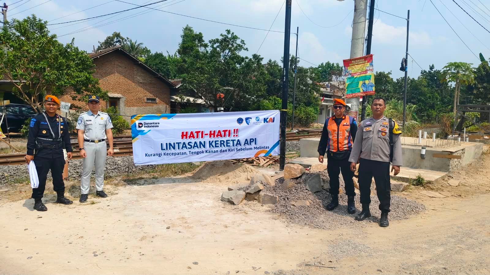 Safety Campaign Perlintasan Sebidang Digelar di Natar, Dorong Kesadaran Keselamatan Pengguna Jalan
