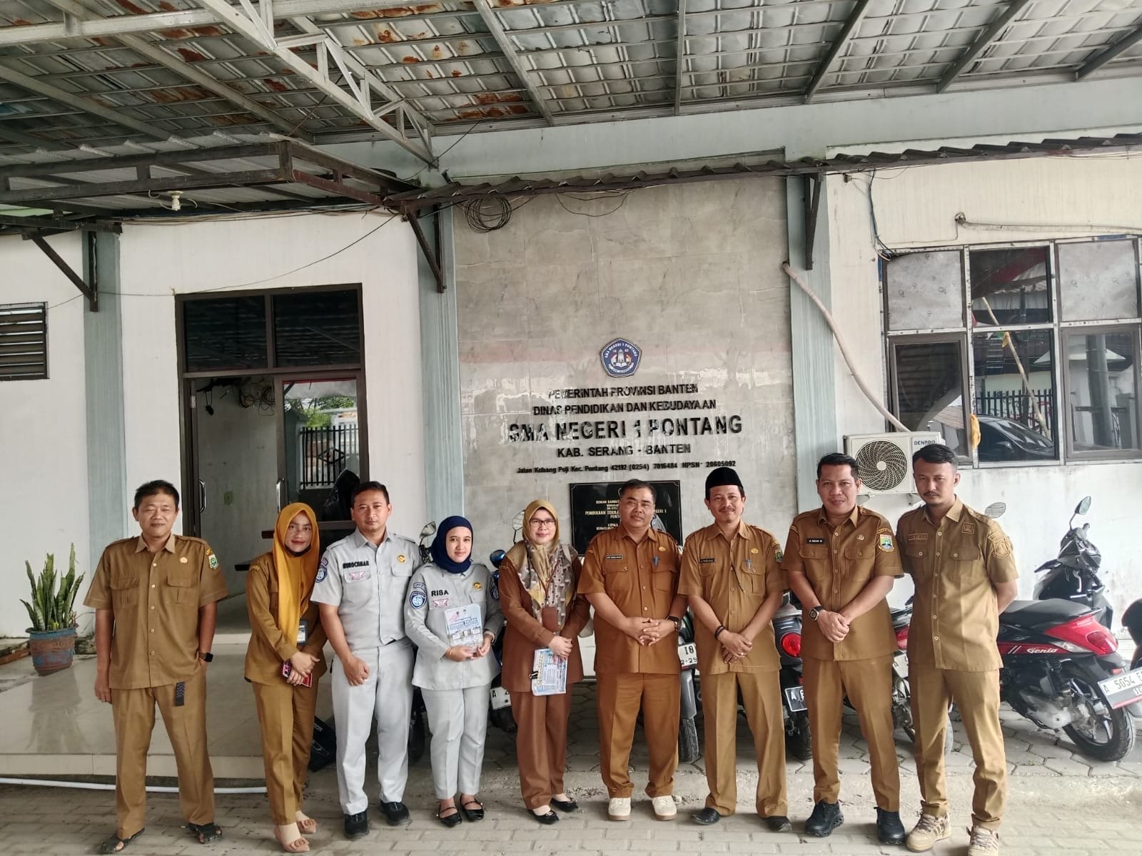 Jasa Raharja Banten Sosialisasikan Pemutihan dan Edukasi Perlindungan Kecelakaan di SMA Negeri 1 Pontang