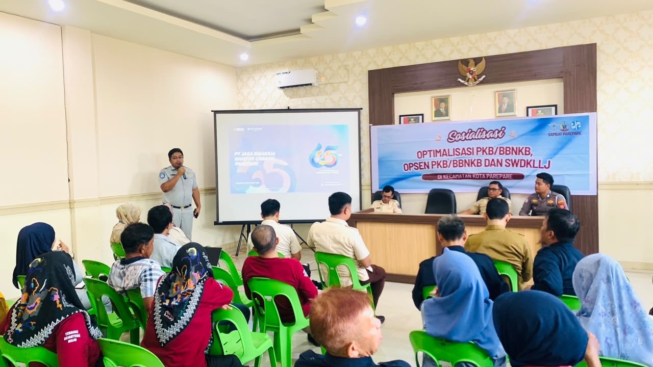 Perkuat Sinergi, PT Jasa Raharja (Persero) Cabang Parepare Bersama Bapenda dan Satlantas Parepare Gencarkan Edukasi Pajak dan Keselamatan Berlalu Lintas di Kota Parepare