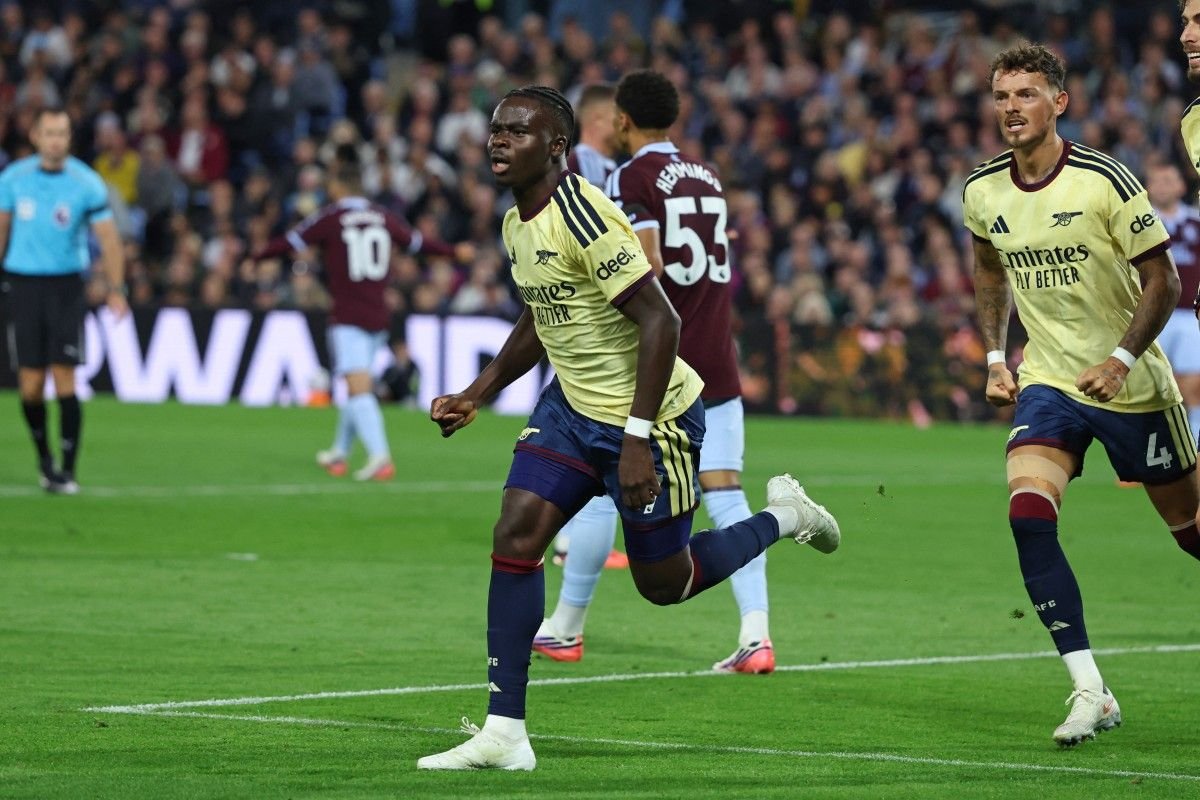 Gol Bukayo Saka Bawa Arsenal Menang 1-0 atas Aston Villa