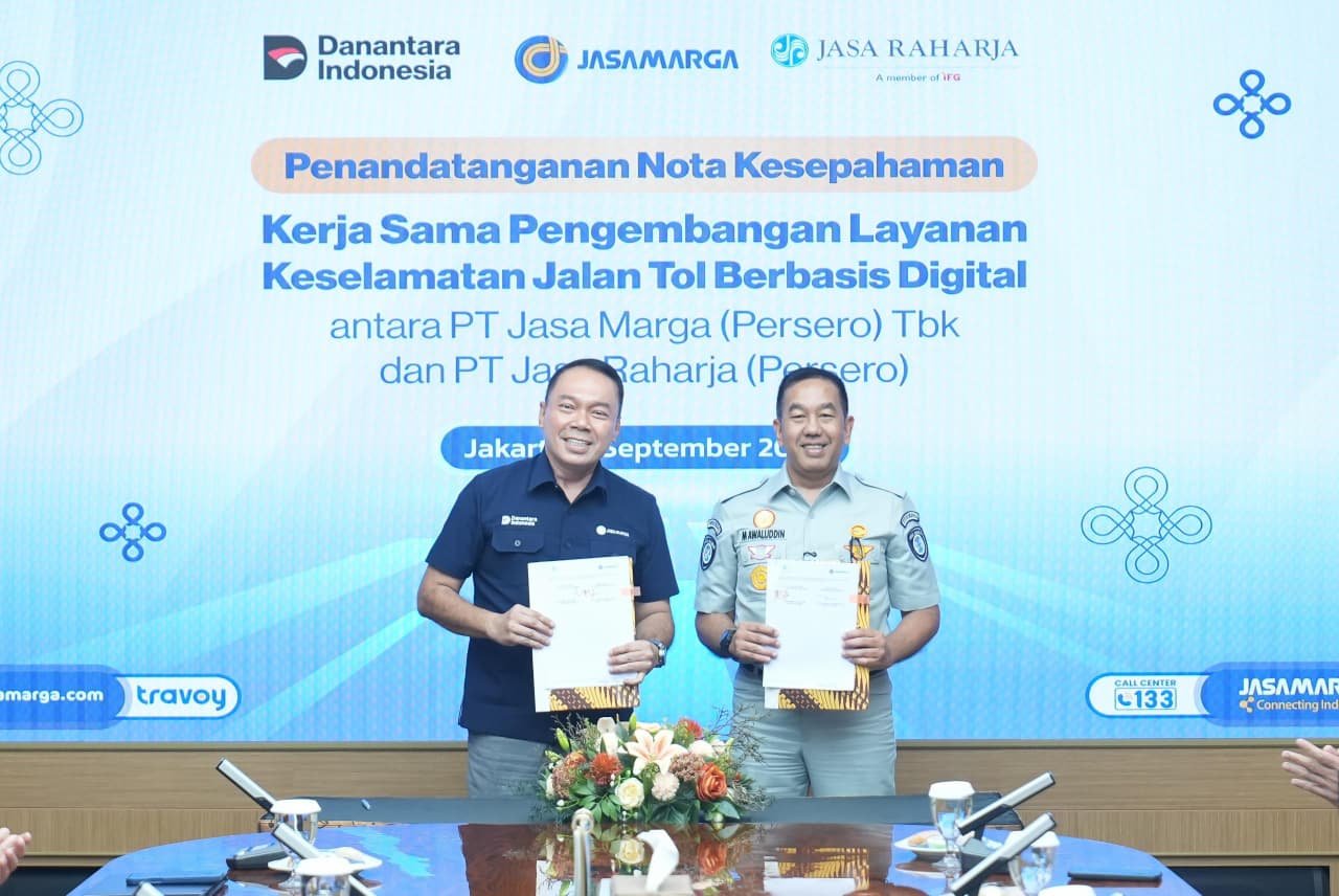 Perkuat Kolaborasi, Jasa Marga dan Jasa Raharja Hadirkan Layanan Keselamatan Jalan Tol Berbasis Digital