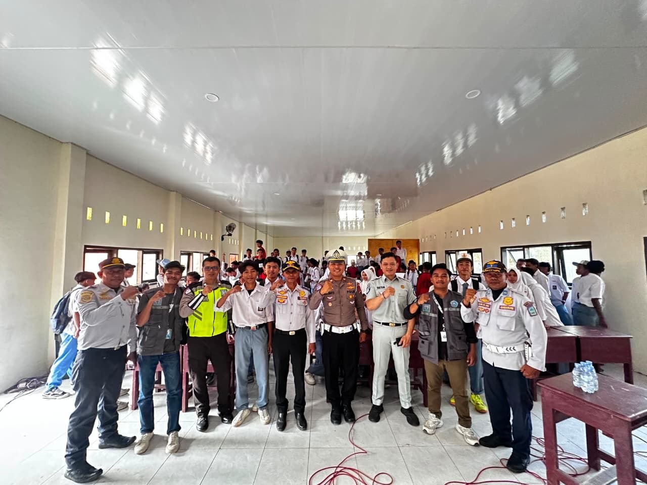 Wujudkan Generasi Tertib Berlalu Lintas, Jasa Raharja Hadir di SMKN 2 Dompu