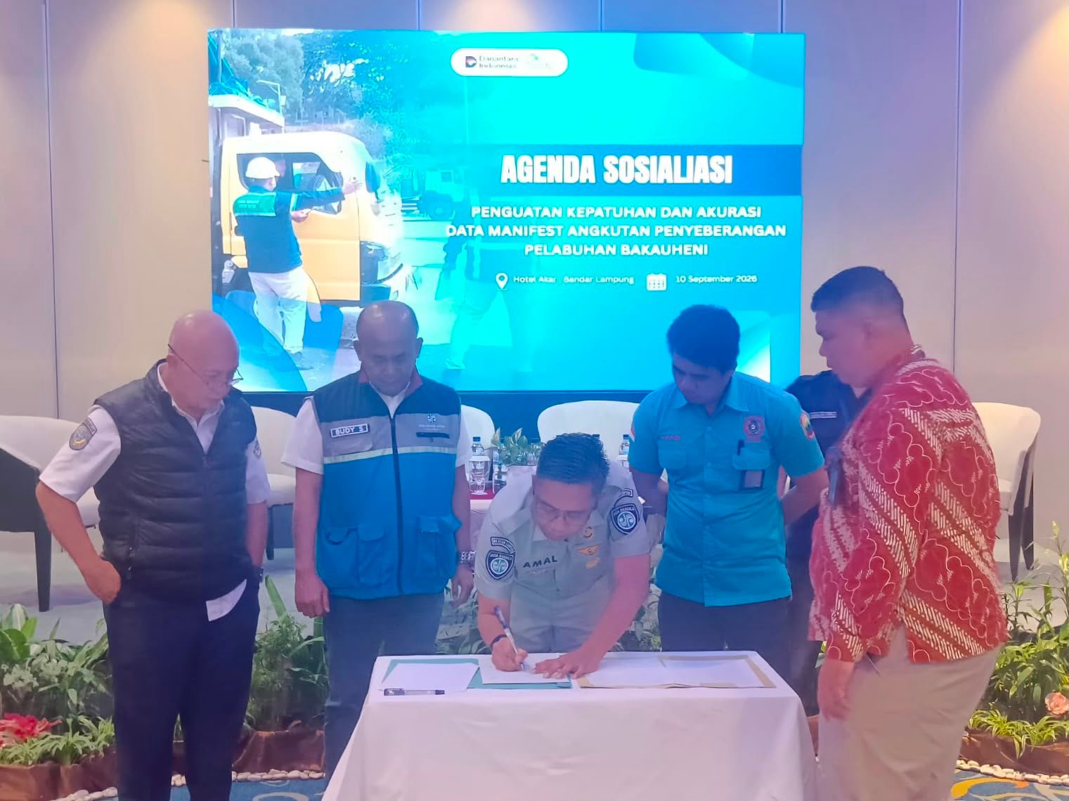 Perkuat Tertib Administrasi, Jasa Raharja Wilayah Lampung Dorong Akurasi Manifest Angkutan Penyeberangan