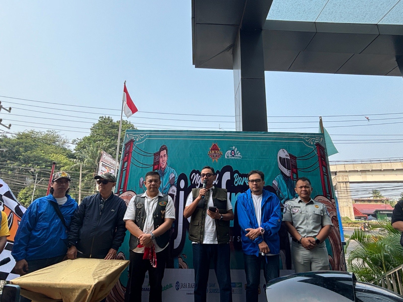 Kolaborasi Jasa Raharja dan MOVE Indonesia dalam Jambore Nasional Modern Vespa Indonesia di Palembang