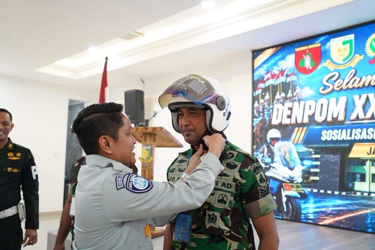 Tekan Risiko Kecelakaan, Jasa Raharja Kalsel Perkuat Budaya Berkendara Aman Bersama Denpom XXII/2 Banjarmasin