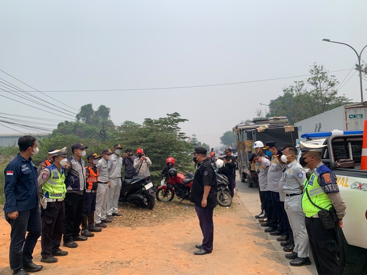 Sasar Titik Rawan Kecelakaan, Jasa Raharja Sumsel Ikuti Operasi Gabungan Angkutan Barang di Jalan Soekarno Hatta