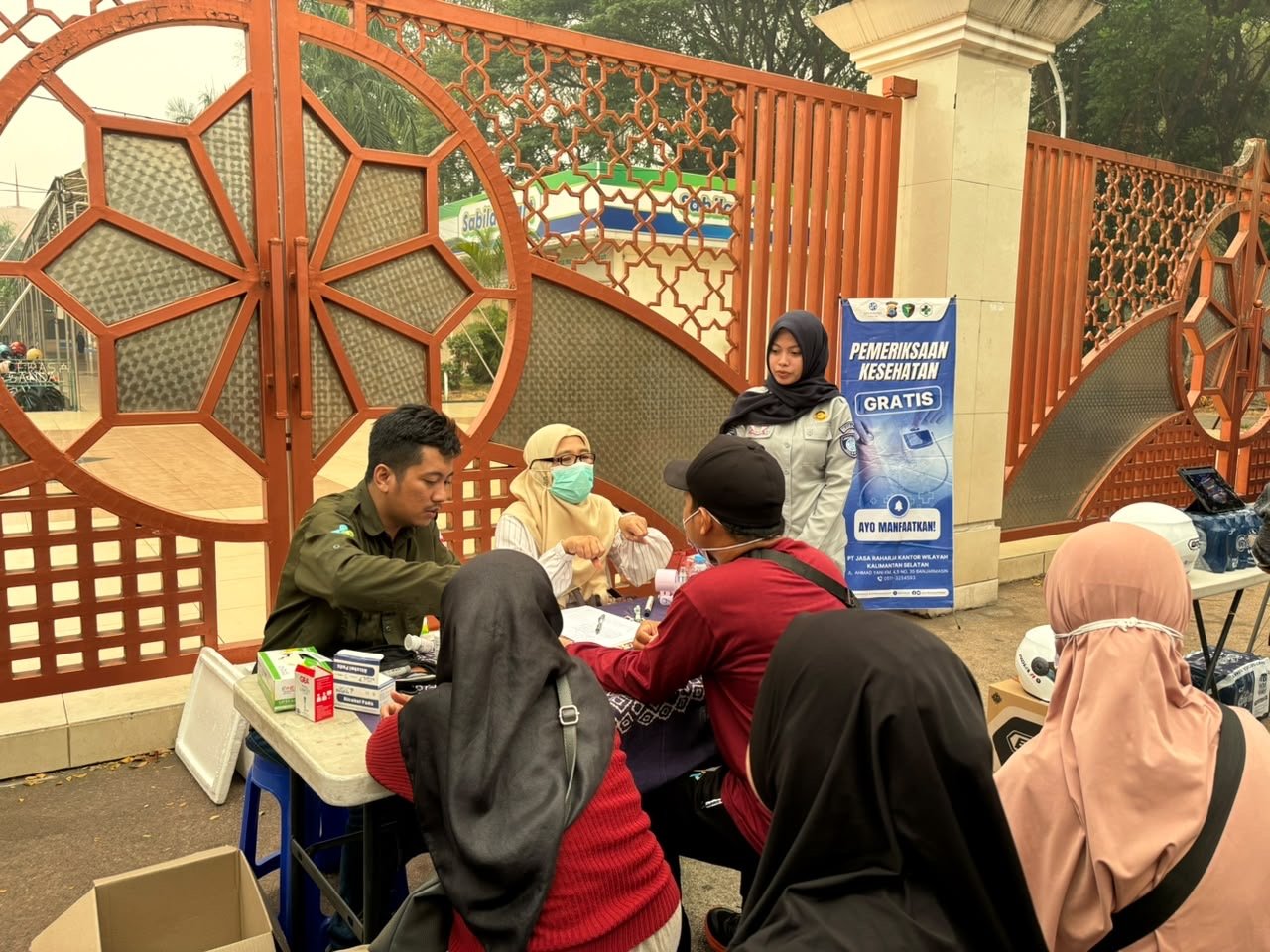 Jasa Raharja Kalsel Perkuat Upaya Pencegahan Kecelakaan melalui Layanan Kesehatan Gratis di CFD