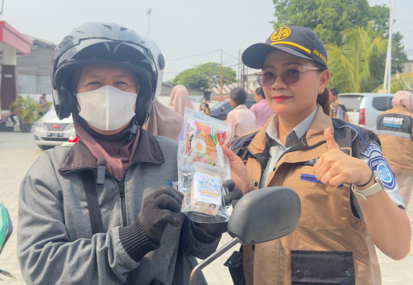 Jasa Raharja Bersama Satlantas Polres Sigi dan Bapenda Gelar Operasi Gabungan di Samsat Sigi