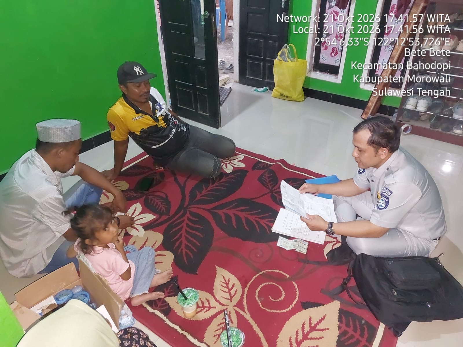 Jasa Raharja Laksanakan Survei Ahli Waris di Desa Bete-Bete, Kabupaten Morowali