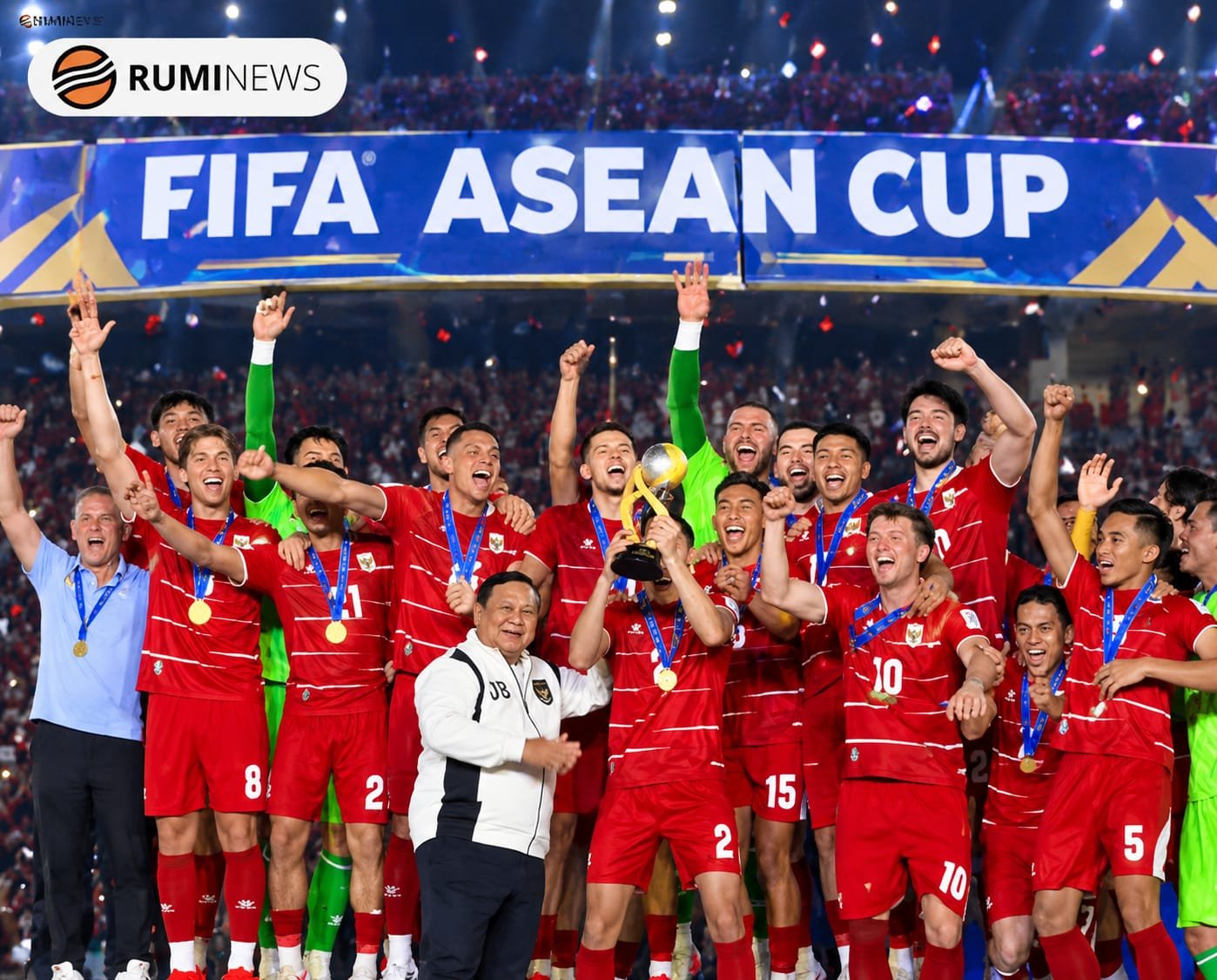 Indonesia Sukses Angkat Trofi Juara FIFA ASEAN Cup