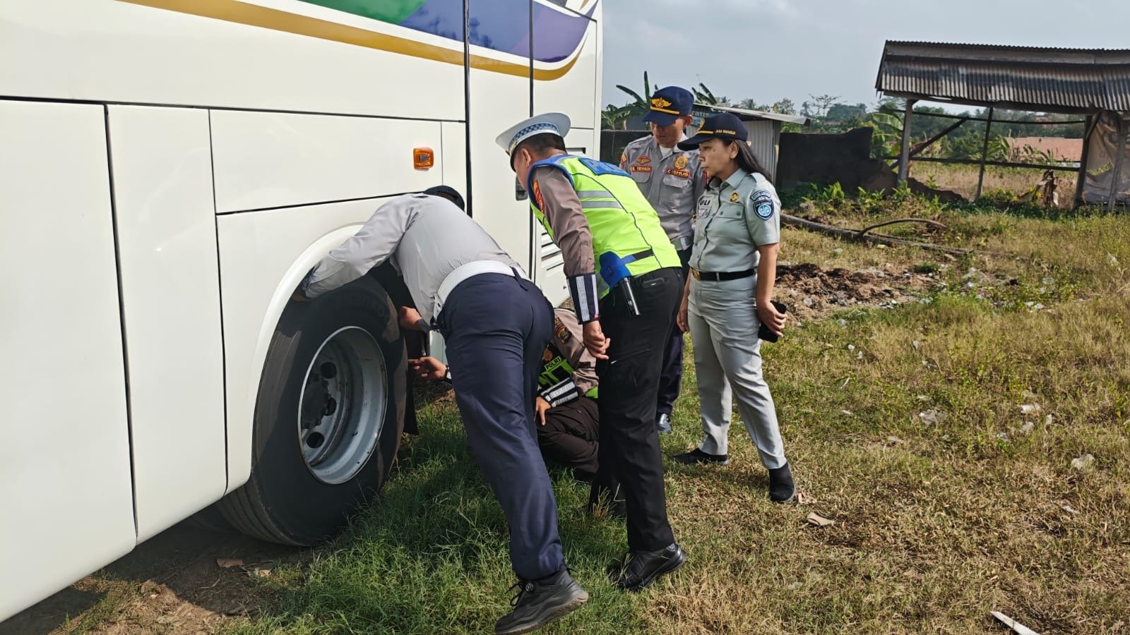 Jasa Raharja Kawal Keselamatan Angkutan Umum, Rampcheck Digelar di Lampung Utara